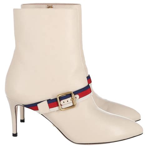 gucci leather ankle boot with belt fake|gucci sylvie boots.